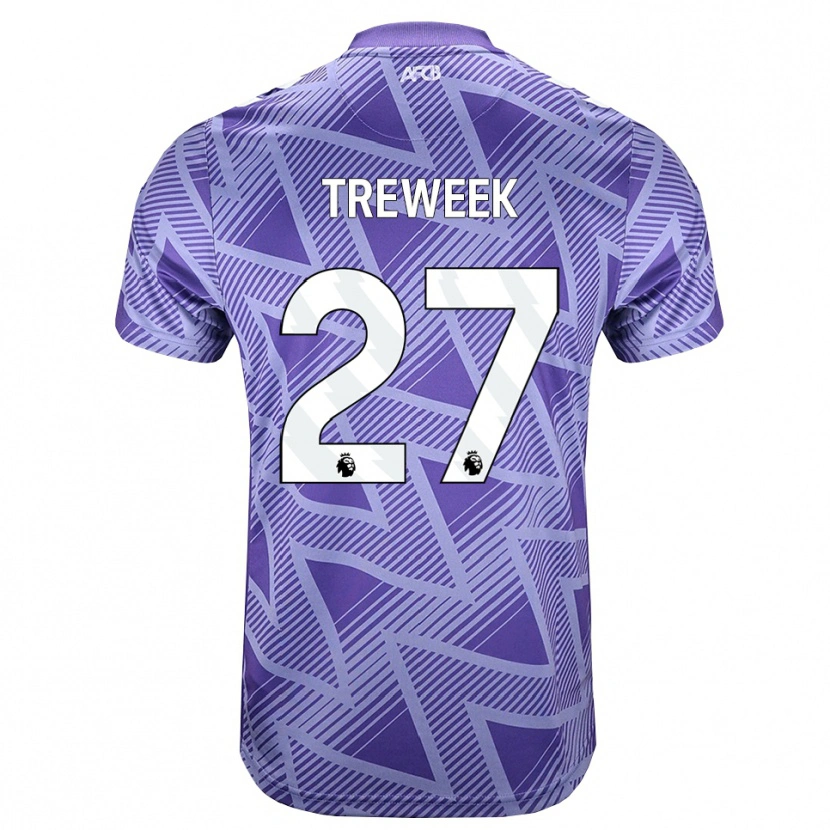 DanxenキッズAmber Treweek#27ペールヴァイオレットレッド ホワイトアウェイシャツ2026/27ジャージーユニフォーム