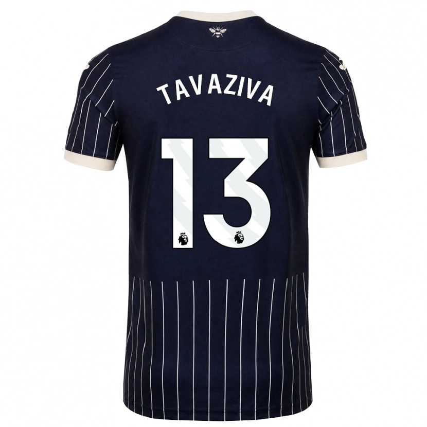 DanxenキッズMarley Tavaziva#13ブラック ホワイトアウェイシャツ2026/27ジャージーユニフォーム