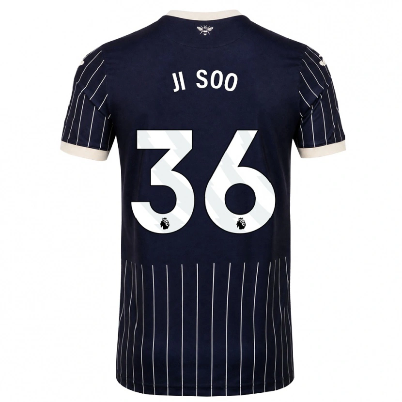 DanxenキッズJi-Soo Kim#36ブラック ホワイトアウェイシャツ2026/27ジャージーユニフォーム