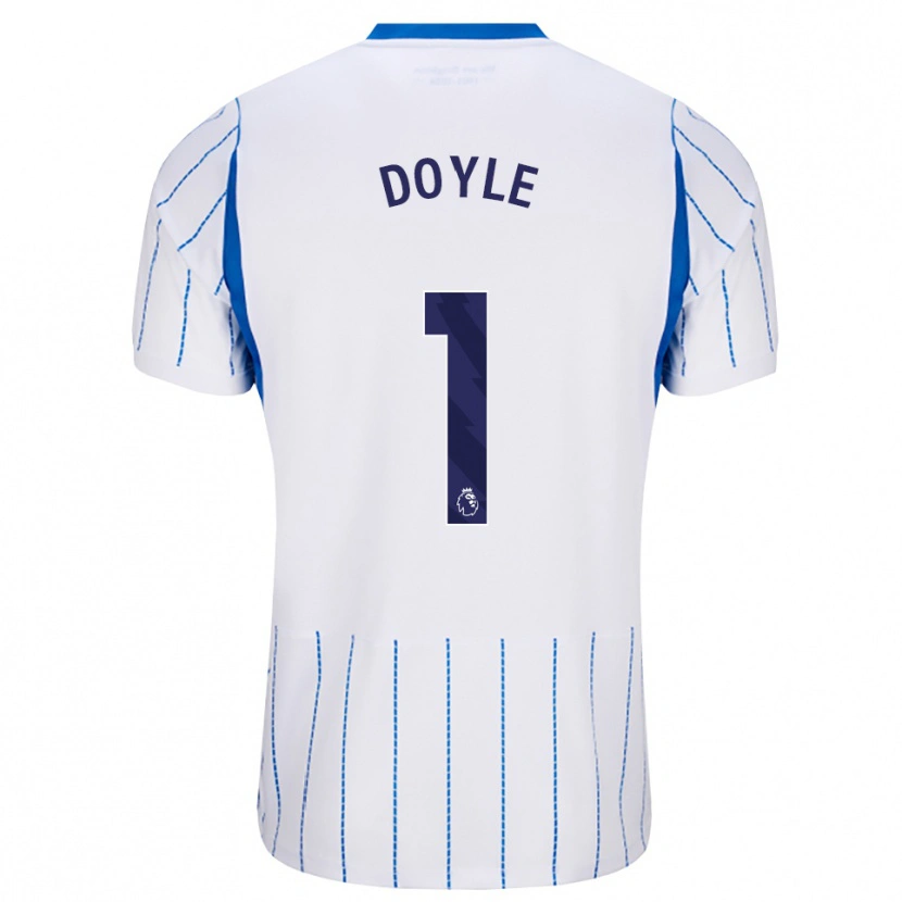 DanxenキッズLiam Doyle#1ドジャーブルー ホワイトアウェイシャツ2026/27ジャージーユニフォーム