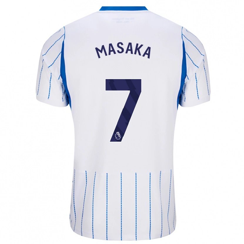 Danxenキッズアイシャ・マサカ#7ドジャーブルー ホワイトアウェイシャツ2026/27ジャージーユニフォーム