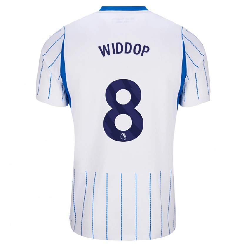 DanxenキッズFraser Widdop#8ドジャーブルー ホワイトアウェイシャツ2026/27ジャージーユニフォーム