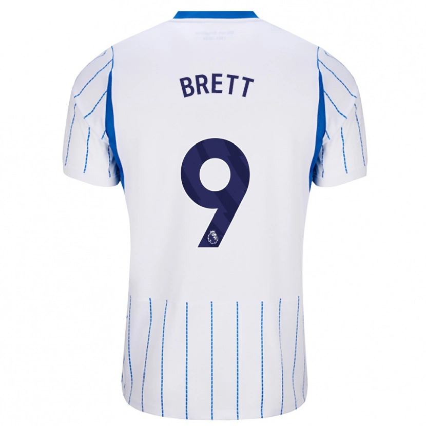 DanxenキッズAdam Brett#9ドジャーブルー ホワイトアウェイシャツ2026/27ジャージーユニフォーム
