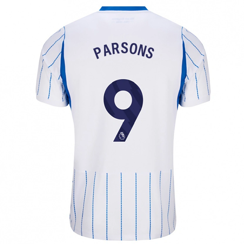 DanxenキッズJacob Parsons#9ドジャーブルー ホワイトアウェイシャツ2026/27ジャージーユニフォーム