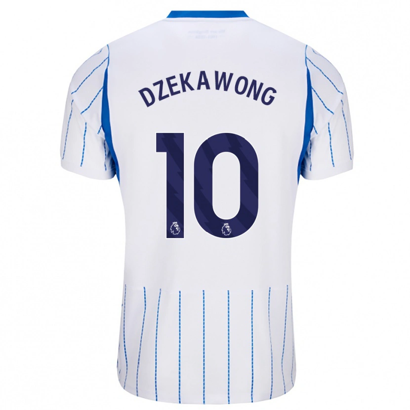 DanxenキッズFinn Dzekawong#10ドジャーブルー ホワイトアウェイシャツ2026/27ジャージーユニフォーム