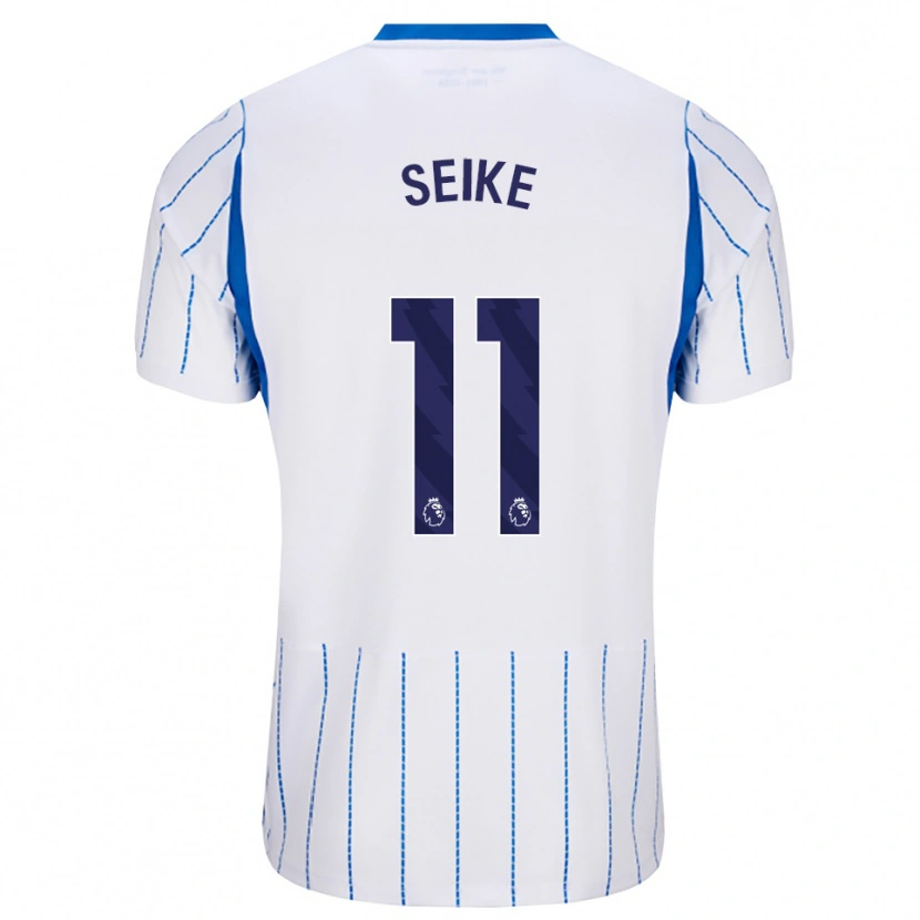 Danxenキッズ清家貴子#11ドジャーブルー ホワイトアウェイシャツ2026/27ジャージーユニフォーム