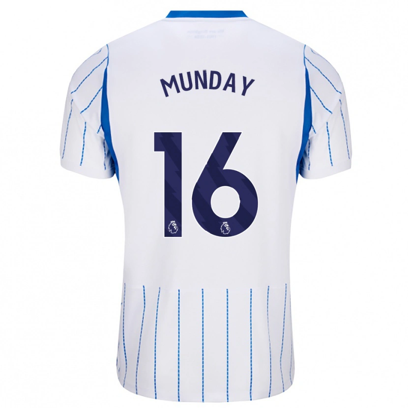DanxenキッズGeorge Munday#16ドジャーブルー ホワイトアウェイシャツ2026/27ジャージーユニフォーム