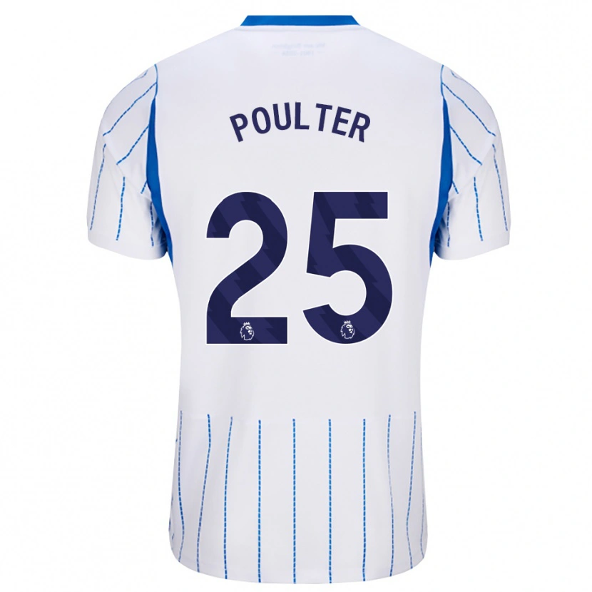 DanxenキッズHannah Poulter#25ドジャーブルー ホワイトアウェイシャツ2026/27ジャージーユニフォーム