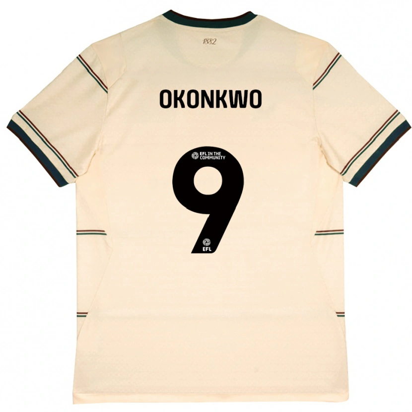 DanxenキッズDestiny Okonkwo#9ベージュ バーガンディアウェイシャツ2026/27ジャージーユニフォーム