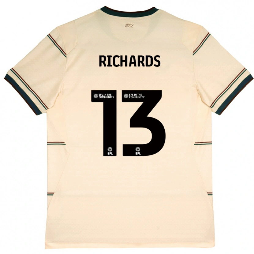 DanxenキッズJade Richards#13ベージュ バーガンディアウェイシャツ2026/27ジャージーユニフォーム
