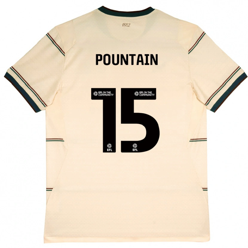DanxenキッズNathan Pountain#15ベージュ バーガンディアウェイシャツ2026/27ジャージーユニフォーム