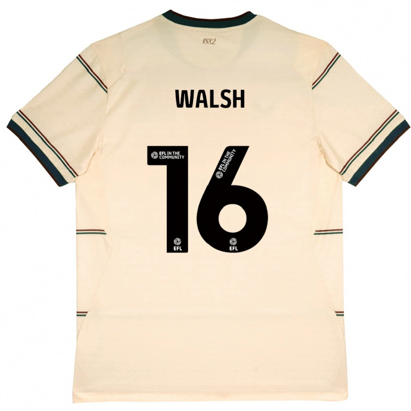 DanxenキッズLucy Walsh#16ベージュ バーガンディアウェイシャツ2026/27ジャージーユニフォーム