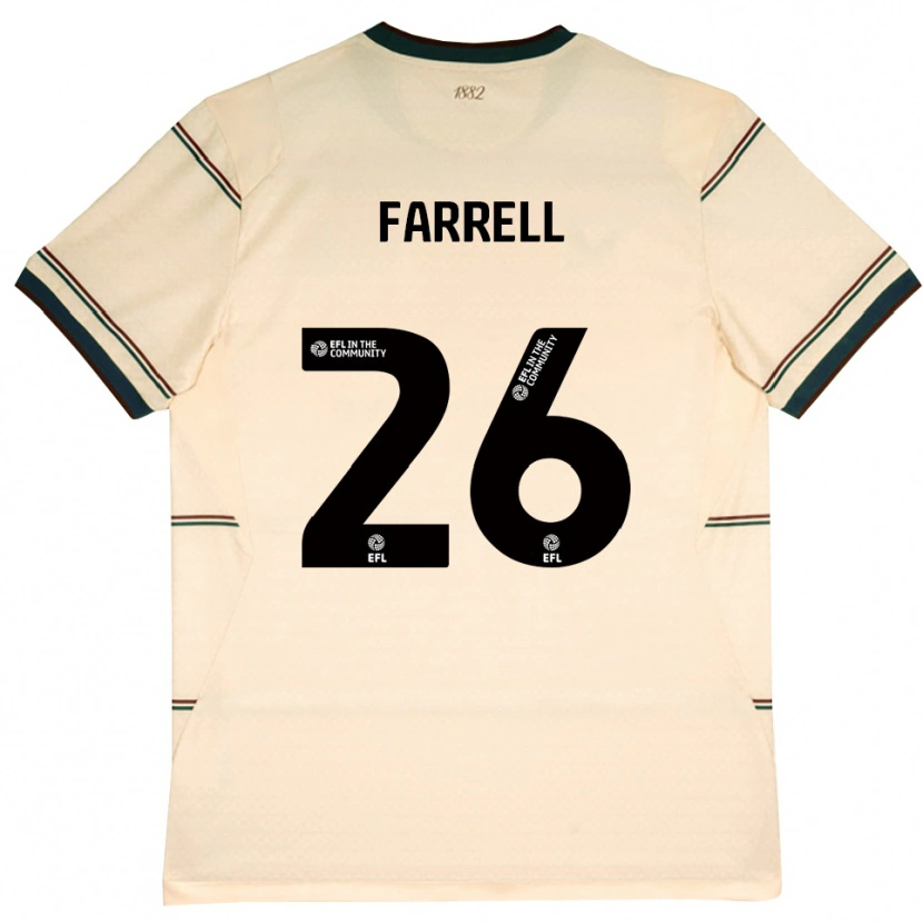 DanxenキッズLucy Farrell#26ベージュ バーガンディアウェイシャツ2026/27ジャージーユニフォーム