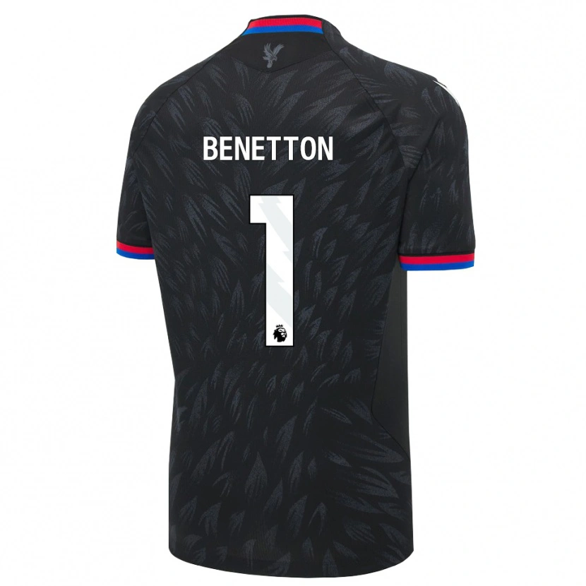 DanxenキッズLucca Benetton#1ブラック ブルー レッドアウェイシャツ2026/27ジャージーユニフォーム