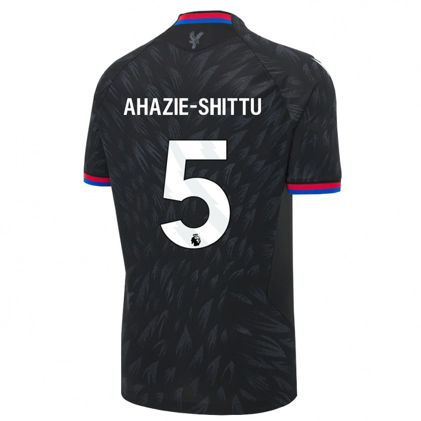 DanxenキッズRemi Ahazie-Shittu#5ブラック ブルー レッドアウェイシャツ2026/27ジャージーユニフォーム