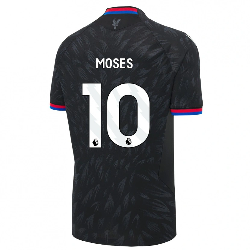 DanxenキッズKayden Moses#10ブラック ブルー レッドアウェイシャツ2026/27ジャージーユニフォーム