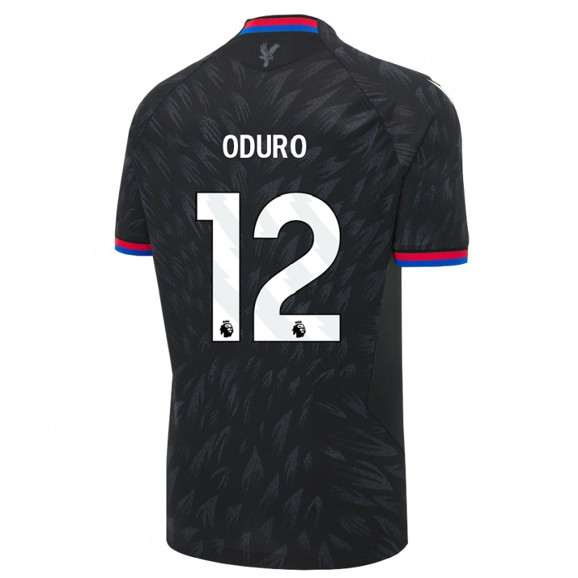 DanxenキッズStuart Oduro#12ブラック ブルー レッドアウェイシャツ2026/27ジャージーユニフォーム