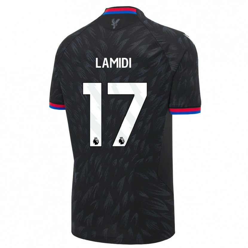 DanxenキッズOladotun Lamidi#17ブラック ブルー レッドアウェイシャツ2026/27ジャージーユニフォーム