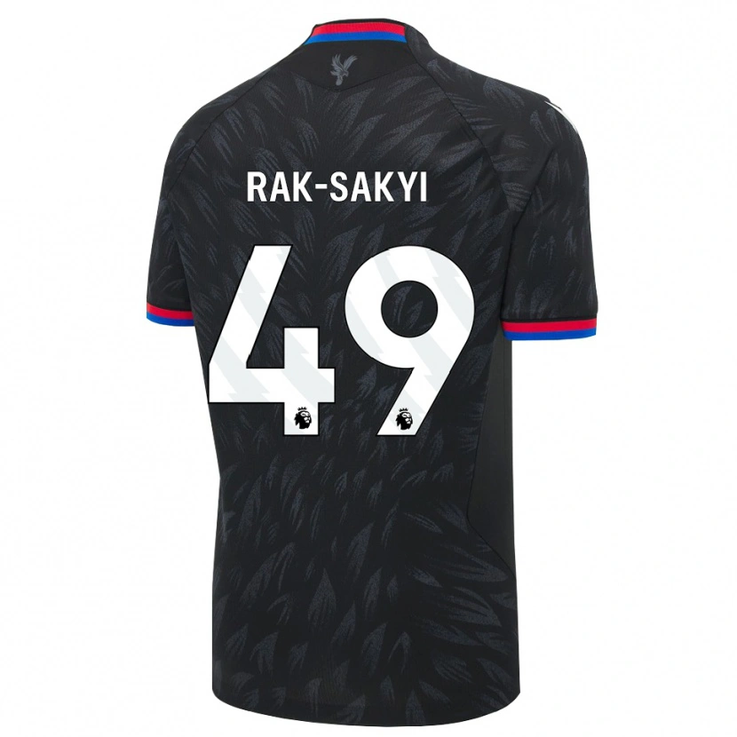 DanxenキッズJesurun Rak-Sakyi#49ブラック ブルー レッドアウェイシャツ2026/27ジャージーユニフォーム