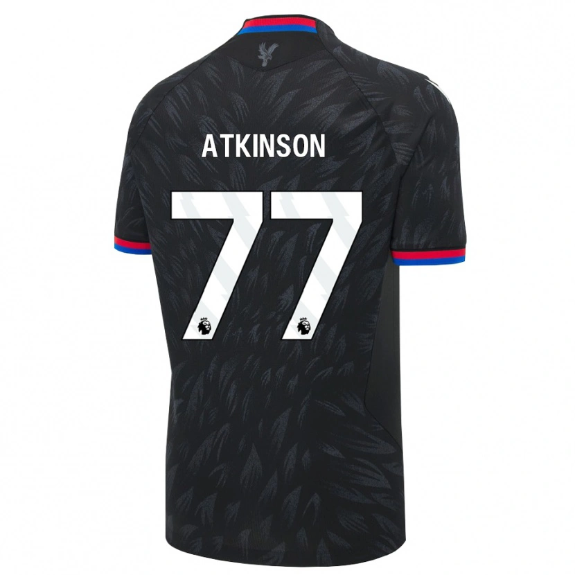 DanxenキッズIsibeal Atkinson#77ブラック ブルー レッドアウェイシャツ2026/27ジャージーユニフォーム