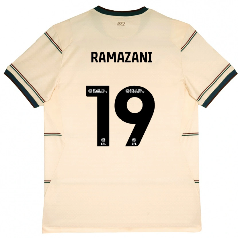 Danxenキッズラージー・ラマザニ#19ベージュ バーガンディアウェイシャツ2026/27ジャージーユニフォーム