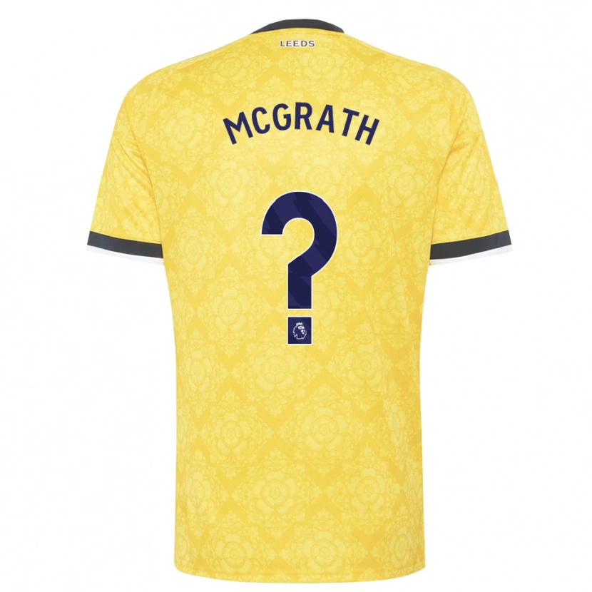 DanxenキッズRonnie Mcgrath#0イエロー ホワイト ブラックアウェイシャツ2026/27ジャージーユニフォーム
