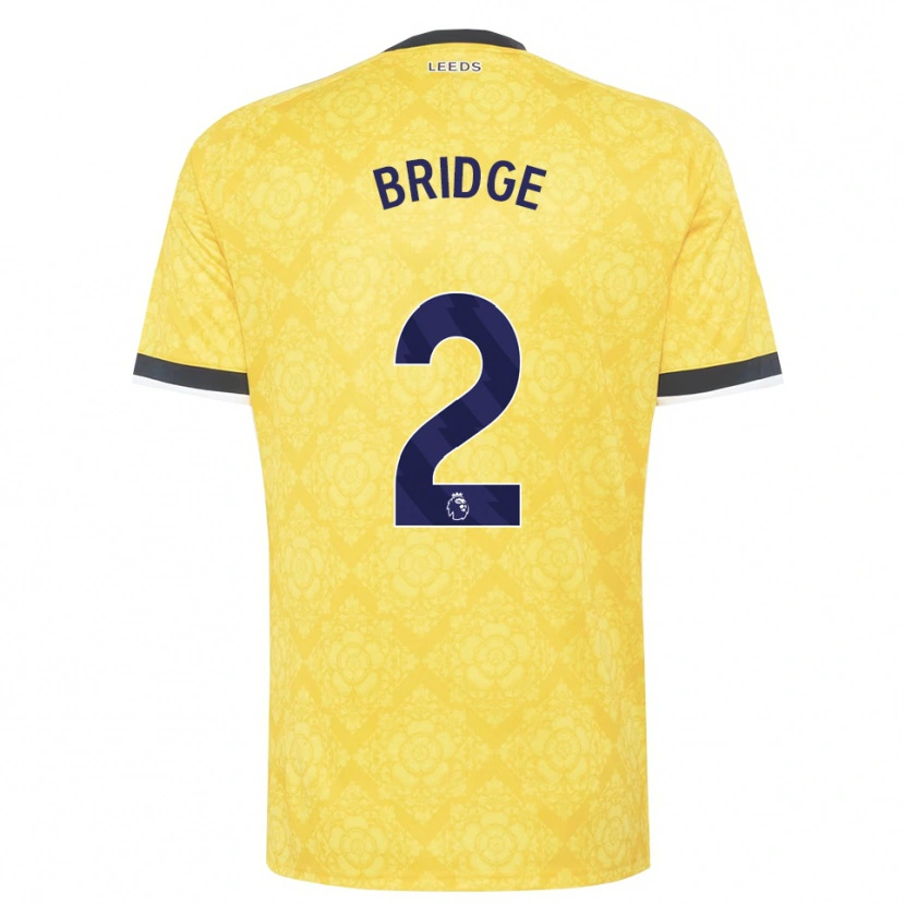 DanxenキッズIsaac Bridge#2イエロー ホワイト ブラックアウェイシャツ2026/27ジャージーユニフォーム
