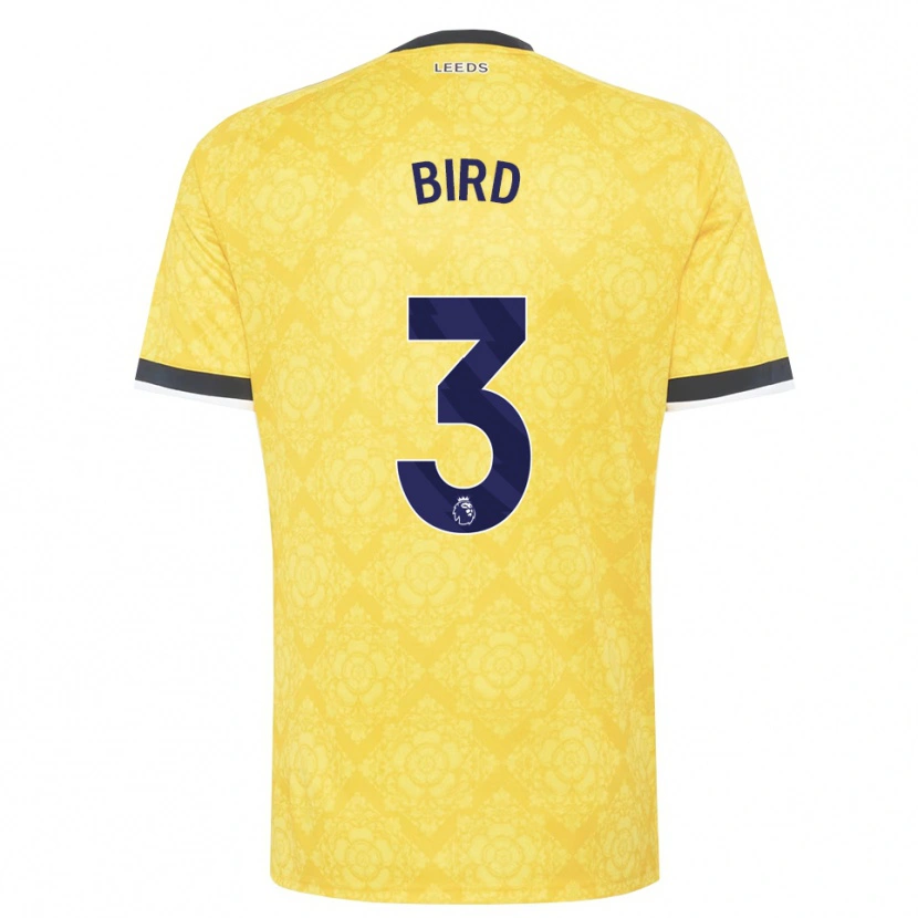 DanxenキッズCoban Bird#3イエロー ホワイト ブラックアウェイシャツ2026/27ジャージーユニフォーム