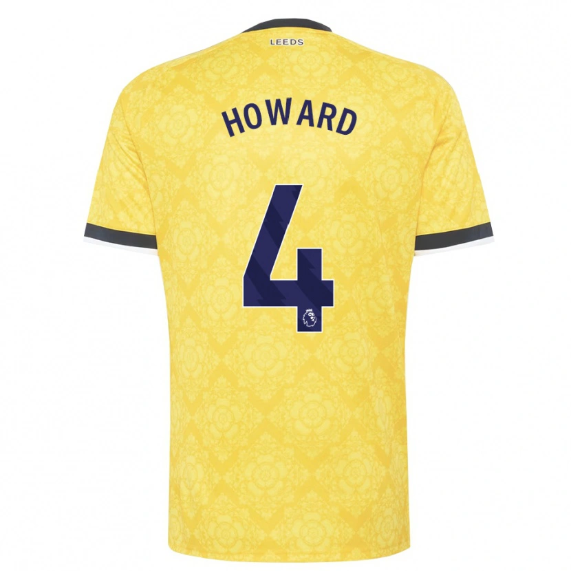 DanxenキッズJacob Howard#4イエロー ホワイト ブラックアウェイシャツ2026/27ジャージーユニフォーム