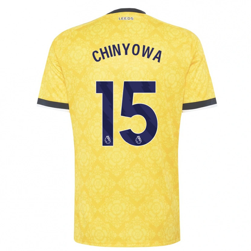 DanxenキッズTaku Chinyowa#15イエロー ホワイト ブラックアウェイシャツ2026/27ジャージーユニフォーム