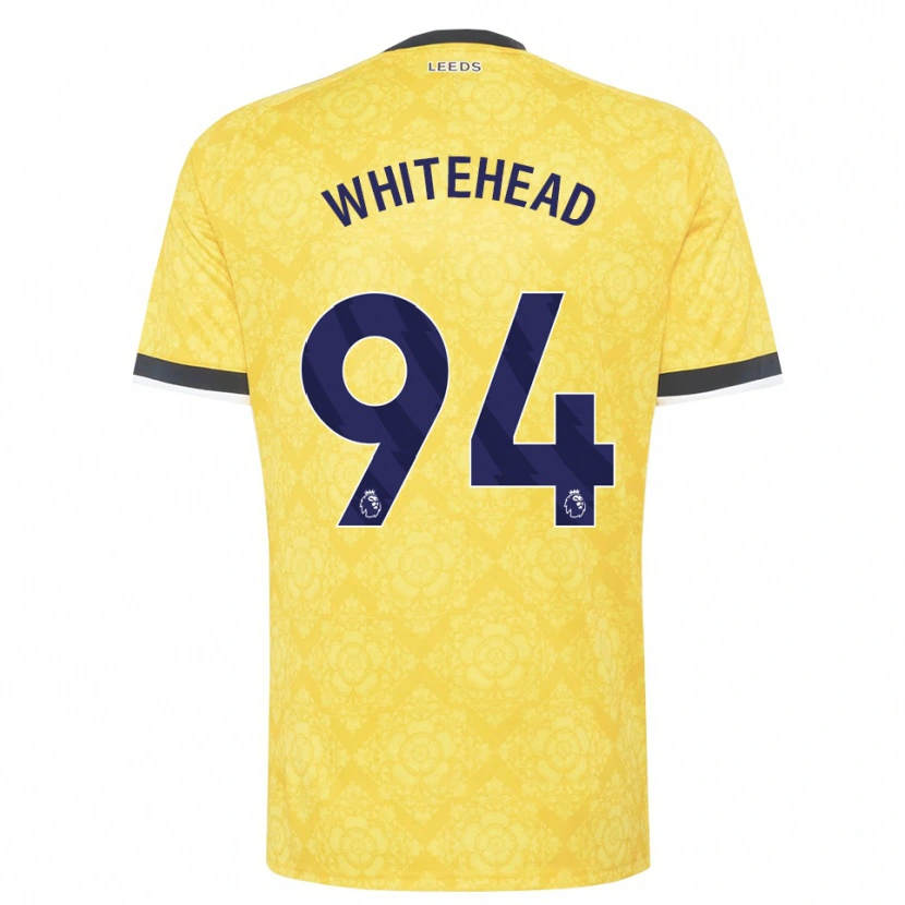 DanxenキッズLoui Whitehead#94イエロー ホワイト ブラックアウェイシャツ2026/27ジャージーユニフォーム