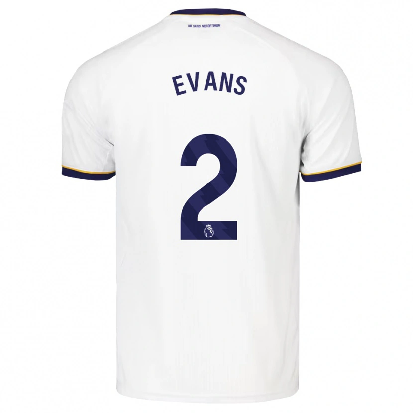 DanxenキッズLewis Evans#2ミッドナイトブルー ホワイト イエローアウェイシャツ2026/27ジャージーユニフォーム