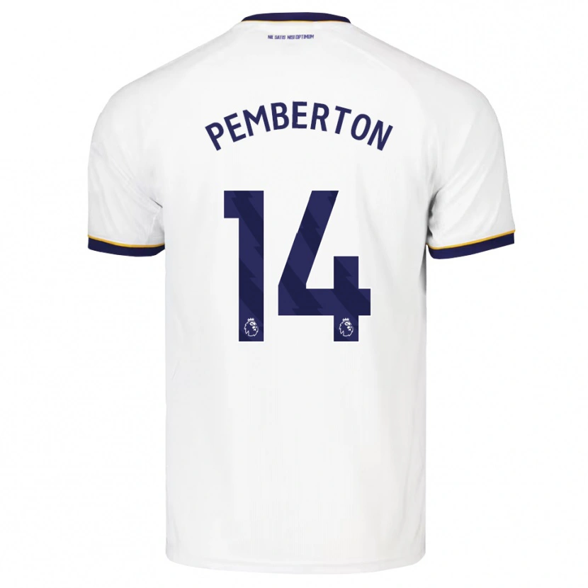 DanxenキッズDafi-Tomos Pemberton#14ミッドナイトブルー ホワイト イエローアウェイシャツ2026/27ジャージーユニフォーム