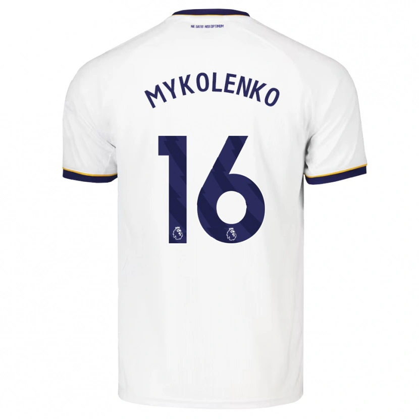 Danxenキッズビタリー・マイコレンコ#16ミッドナイトブルー ホワイト イエローアウェイシャツ2026/27ジャージーユニフォーム