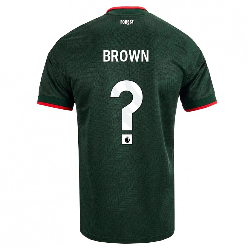 DanxenキッズKasen Brown#0ダークグリーン レッドアウェイシャツ2026/27ジャージーユニフォーム