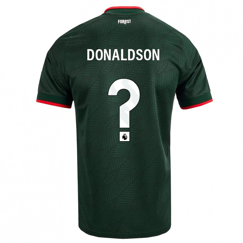 DanxenキッズMason Donaldson#0ダークグリーン レッドアウェイシャツ2026/27ジャージーユニフォーム