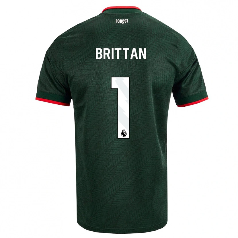 DanxenキッズHarry Brittan#1ダークグリーン レッドアウェイシャツ2026/27ジャージーユニフォーム