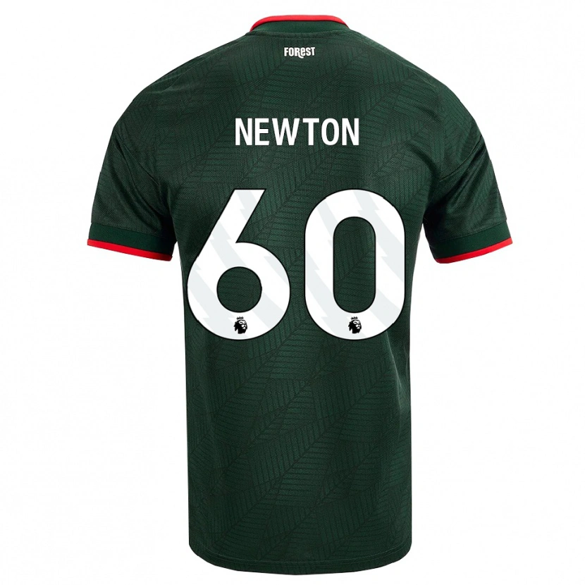 DanxenキッズJamie Newton#60ダークグリーン レッドアウェイシャツ2026/27ジャージーユニフォーム
