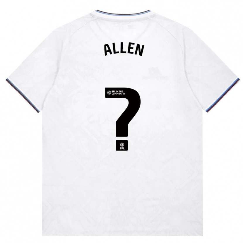 DanxenキッズIsaac Allen#0バーガンディ ホワイトアウェイシャツ2026/27ジャージーユニフォーム