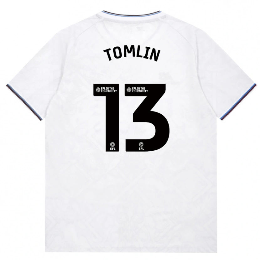 DanxenキッズJack Tomlin#13バーガンディ ホワイトアウェイシャツ2026/27ジャージーユニフォーム