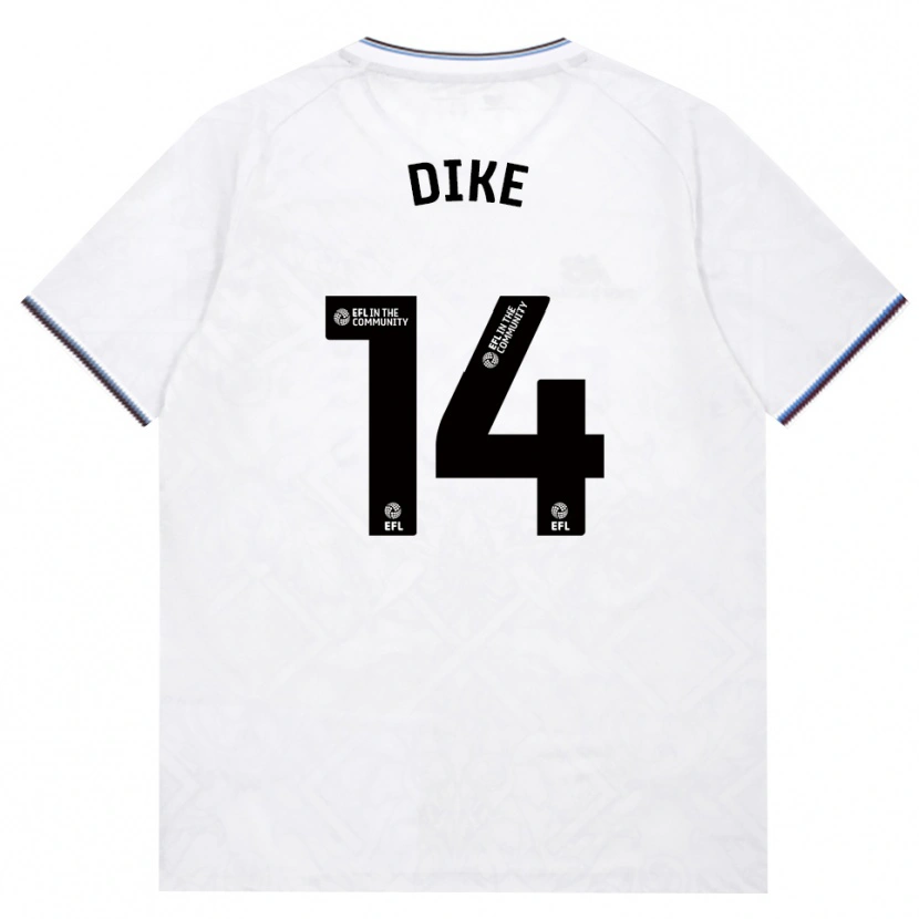 DanxenキッズLewis Dike#14バーガンディ ホワイトアウェイシャツ2026/27ジャージーユニフォーム