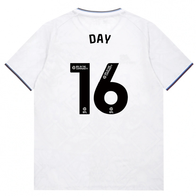 DanxenキッズFrankie Day#16バーガンディ ホワイトアウェイシャツ2026/27ジャージーユニフォーム