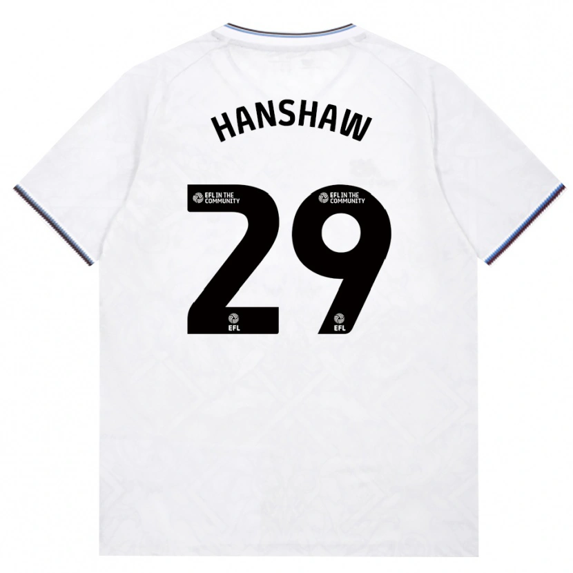 DanxenキッズVerena Hanshaw#29バーガンディ ホワイトアウェイシャツ2026/27ジャージーユニフォーム