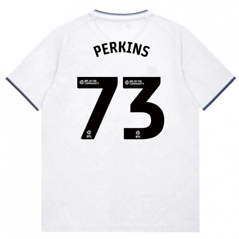 DanxenキッズVinnie Perkins#73バーガンディ ホワイトアウェイシャツ2026/27ジャージーユニフォーム