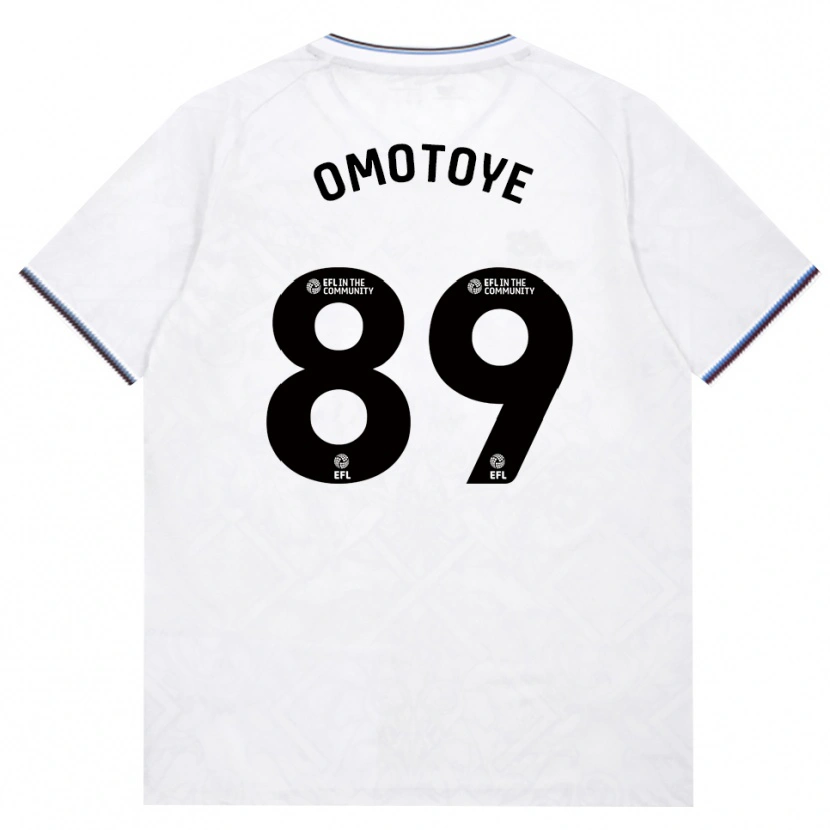 DanxenキッズTyrone Omotoye#89バーガンディ ホワイトアウェイシャツ2026/27ジャージーユニフォーム