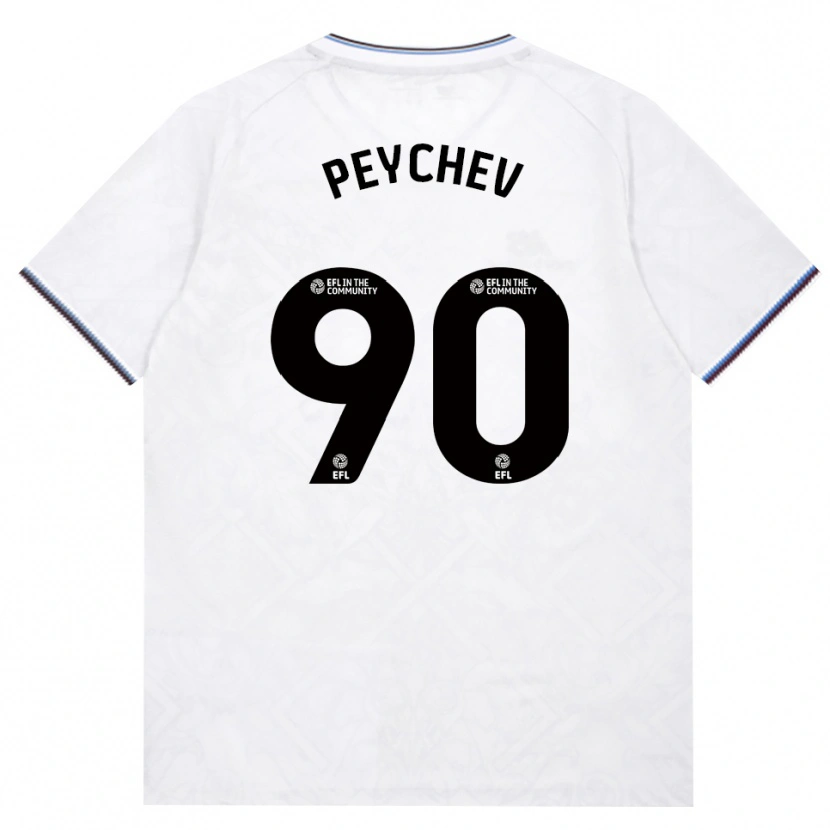 DanxenキッズMartin Peychev#90バーガンディ ホワイトアウェイシャツ2026/27ジャージーユニフォーム