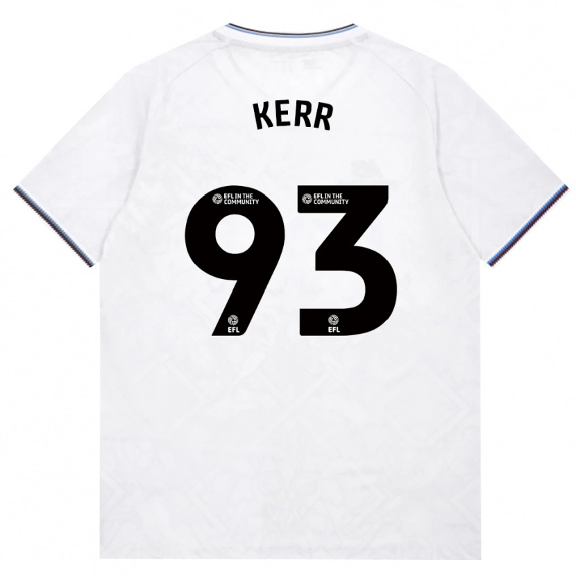 DanxenキッズJoel Kerr#93バーガンディ ホワイトアウェイシャツ2026/27ジャージーユニフォーム