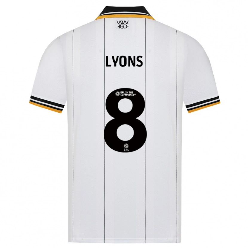 DanxenキッズConnor Lyons#8オレンジ ホワイト ブラックアウェイシャツ2026/27ジャージーユニフォーム