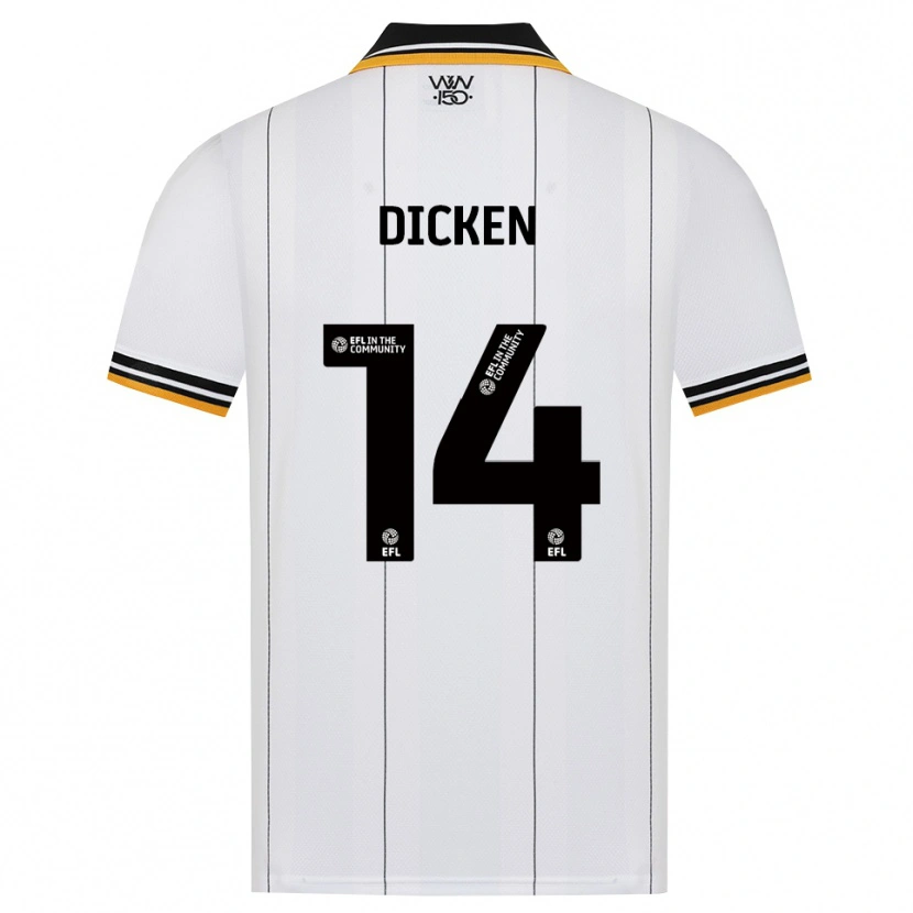 DanxenキッズAmy Dicken#14オレンジ ホワイト ブラックアウェイシャツ2026/27ジャージーユニフォーム