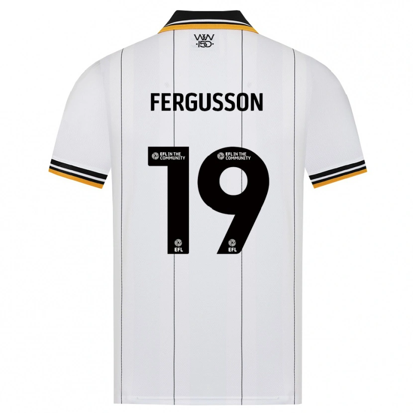DanxenキッズLiv Fergusson#19オレンジ ホワイト ブラックアウェイシャツ2026/27ジャージーユニフォーム